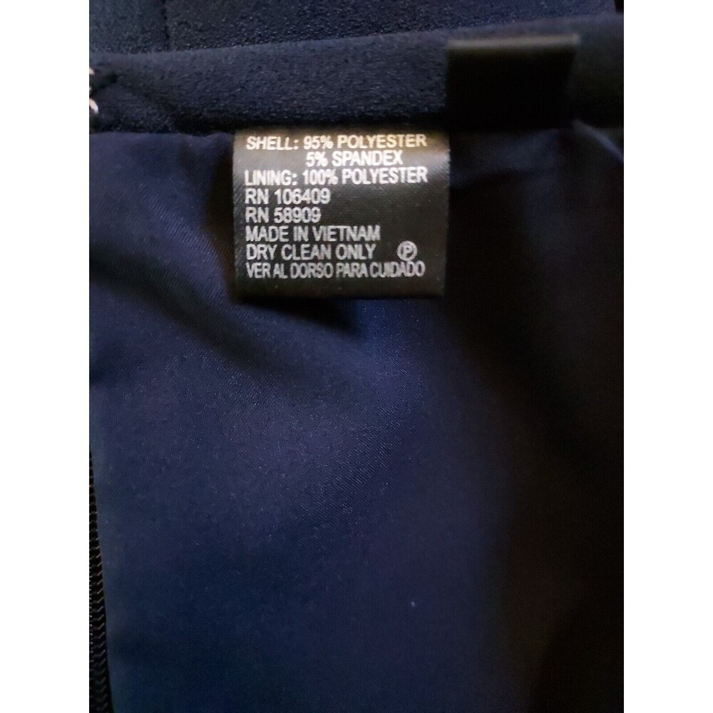 Preston & York Navy Blue Skirt Womens Size 16 - Polyester - 23" Length - NEW - Picture 3 of 4